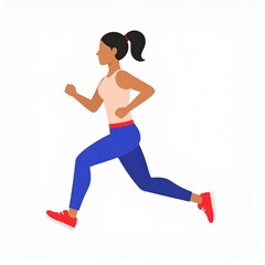 running man vector illustration