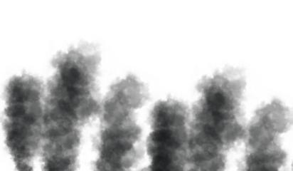 Black smoke or ink texture rising in abstract vertical strokes on white background. Ideal for dramatic visual art, digital overlays, or moody design themes. High-resolution isolated effect.