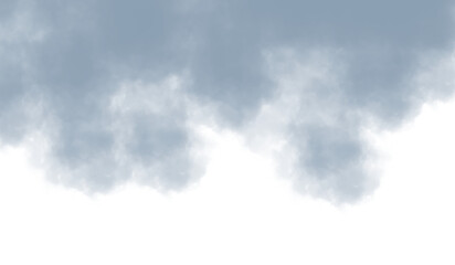 Gray watercolor cloud border with a soft, misty effect fading into white. Ideal for overlays, moody backgrounds, or abstract digital designs. Perfect for modern, elegant visual projects.