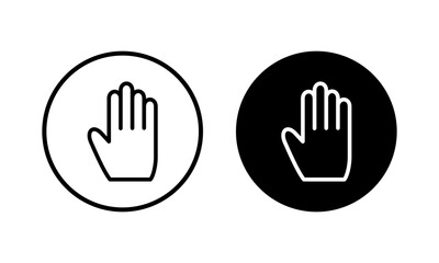 Hand icon vector illustration. hand sign and symbol. hand gesture