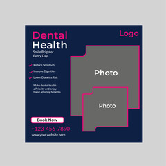 Dental Health care design free template