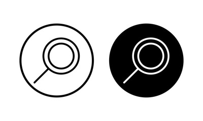 Search icon vector illustration. search magnifying glass sign and symbol