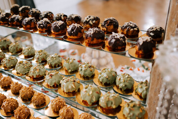 Delicious array of assorted pastries displayed at a festive gathering