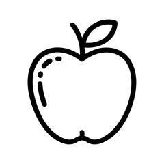 Apple Outline Simple Silhouette