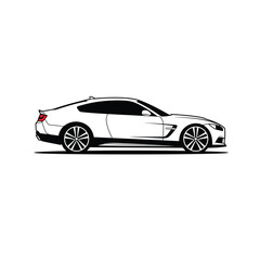 Modern Car Silhouette Vector Set with Sleek and Dynamic Lines.