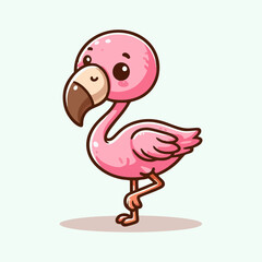 pink flamingo cartoon