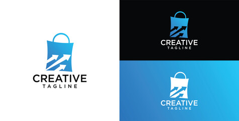 Online Shop Logo designs Template, Vector illustration,