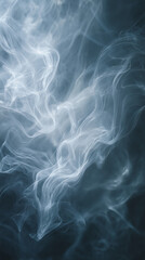 Fototapeta premium Ethereal Gray Smoke Trails Creating a Moody Atmosphere