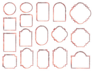 フレーム筆4、10赤