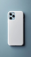 Blank white smartphone case