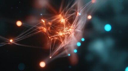 Abstract Neural Network with Glowing Connections