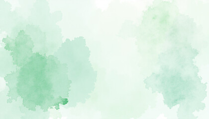 abstract watercolor hand painted background light green
