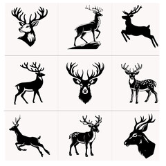 Black and white Vector set 9