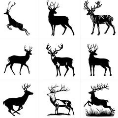 Black and white Vector set 8