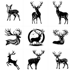 Black and white Vector set 6