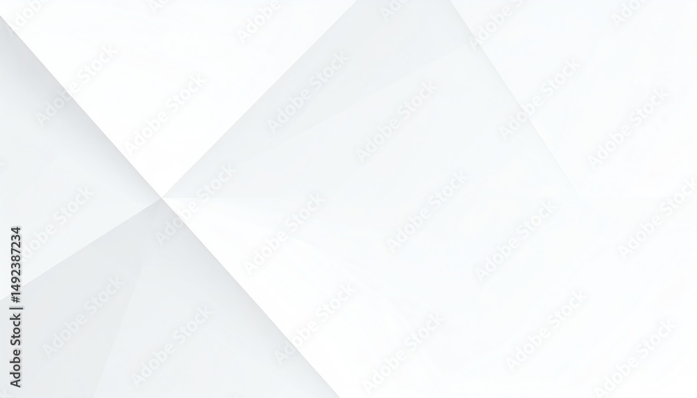 Aufkleber abstract geometric shapes create a minimalist, modern design with soft white tones and subtle gradie