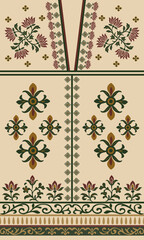 Ancient fabric pattern, combined with geometric pattern, green lotus pattern, red pork blood