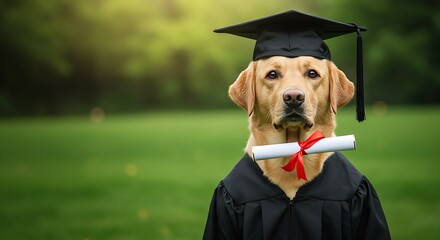 卒業犬の微笑み