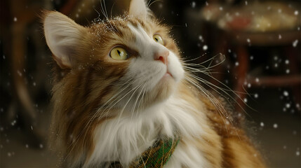 watching snow fall from a cozy room