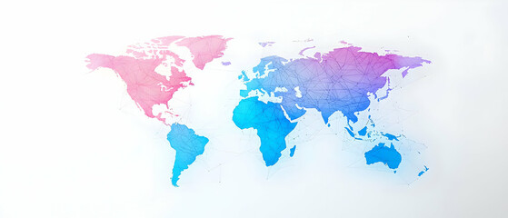 Colorful World Map Graphic Design