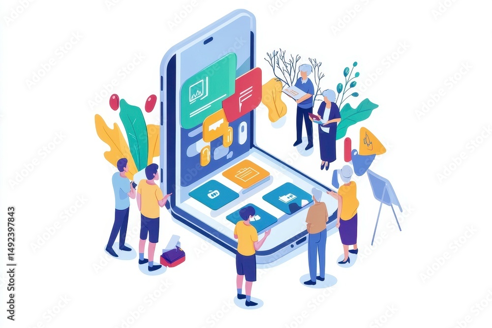 Poster a mobile app development company writes a business plan to create a highly specialized app for elder