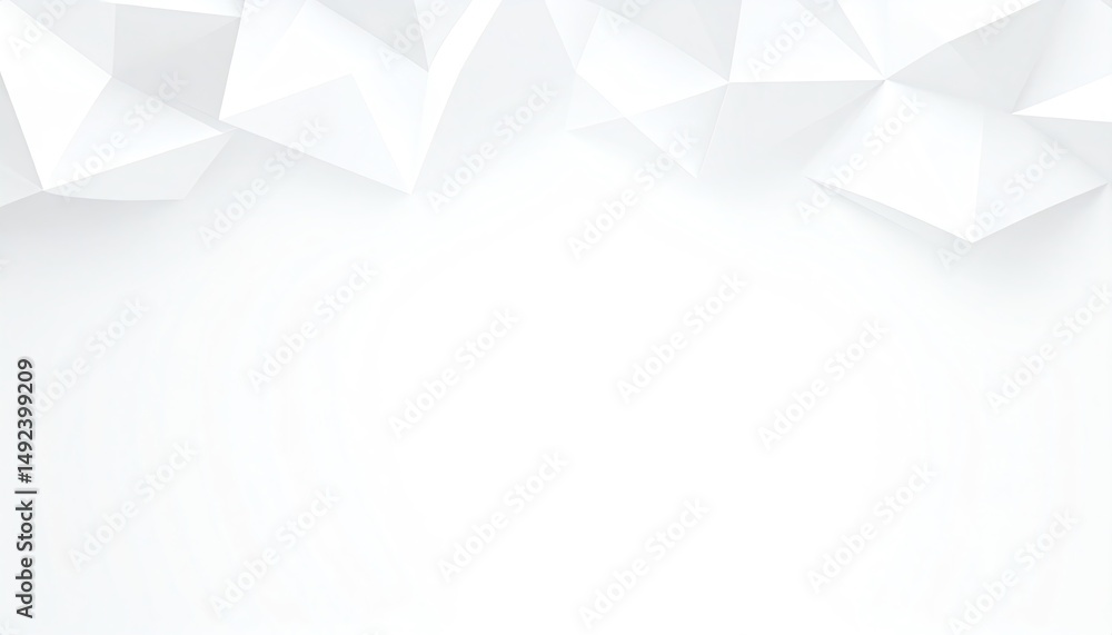 Poster a clean, abstract background featuring geometric white shapes that create a modern and minimalistic 