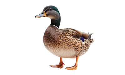 Obraz premium Duck isolated on transparent white background, clipping path ,png 