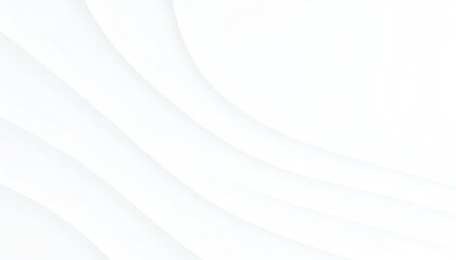 Obraz premium Abstract wavy lines create a soft, minimalist background in shades of white, evoking a sense of calm and spaciousness