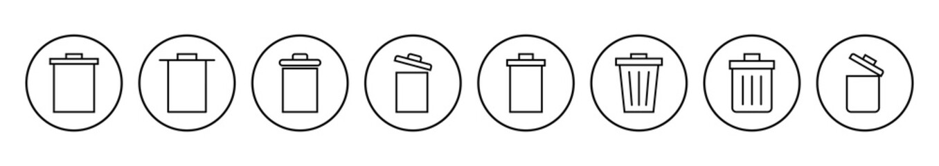 Trash icon vector. trash can icon. delete icon vector. garbage