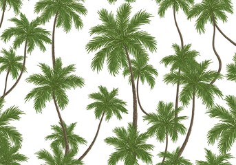 Palm Paradise: Endless Summer AI Generated