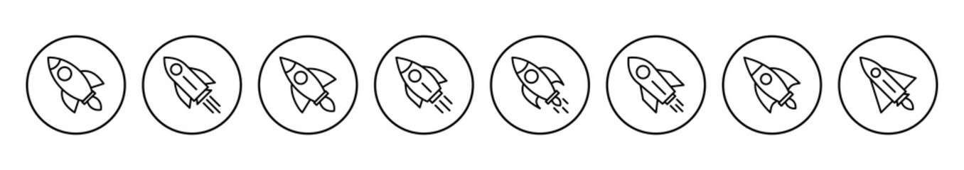 Rocket icon vector. Startup icon vector.