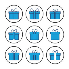 Gift icon vector. gift vector icon. birthday gift