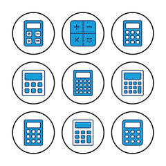 Calculator icon vector. Accounting calculator icon. calculator vector