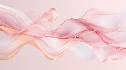 Abstract flowing fabric in soft pastel colors