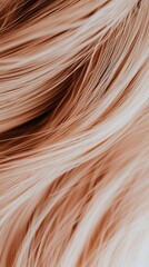 Obraz premium Close Up of Smooth and Shiny Light Brown Hair Texture and Pattern
