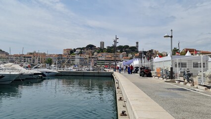 Boats and Yachts at the Marina in Nice, France