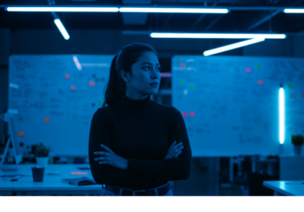CEO Business in Modern Office