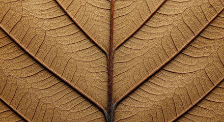 Close-up of a leaf vein pattern.
