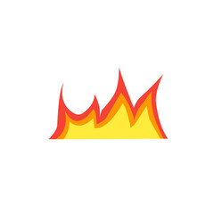 hot fire vector illustration
