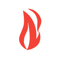 hot fire vector illustration