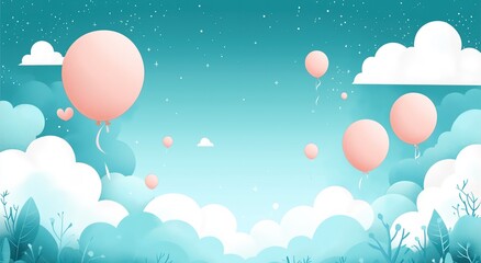 easter eggs in the sky