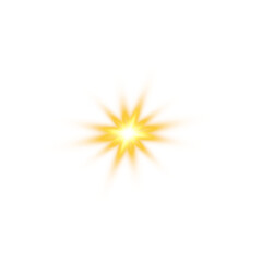 Celestial golden light burst rays religious energy overlay PNG