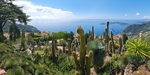 Panoramic View from Eze Village, France – Overlooking the Mediterranean