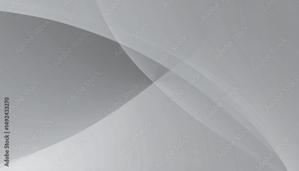 Poster abstract gray background with curved shapes digital art minimalist design studio setting creative co