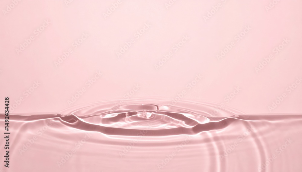 Poster water droplet impact event tranquil setting macro photography serene environment close-up view fluid
