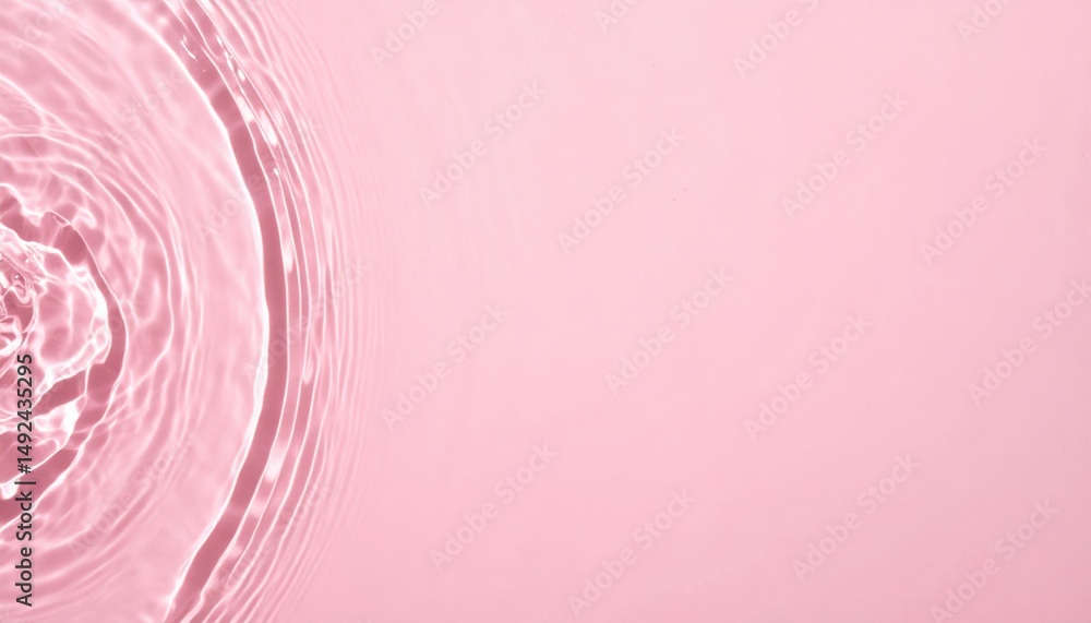 Aufkleber rippling water effect soft pink background abstract image calm environment top view tranquility conc