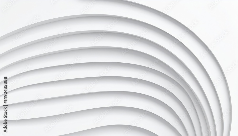 Aufkleber dynamic curved lines abstract design digital art minimalist style close-up view modern aesthetics