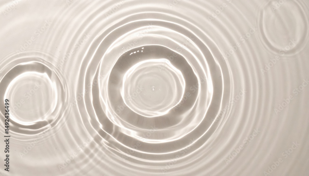 Aufkleber rippling water action nature abstract image calm environment top-down view fluid dynamics concept