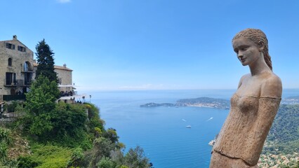 Panoramic View from Eze Village, France – Overlooking the Mediterranean