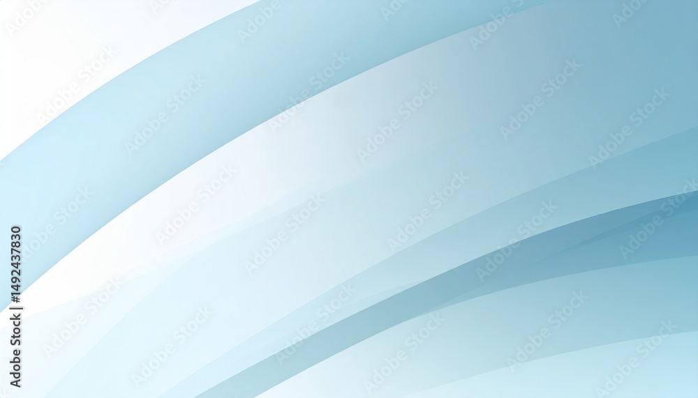 Poster dynamic blue waves flowing across a soft background abstract design minimalist environment modern vi